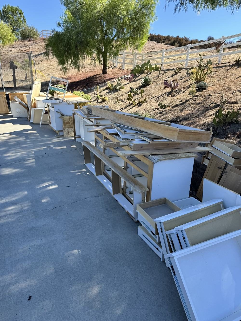 Junk removal in Fallbrook, CA — Junk Corral job photo